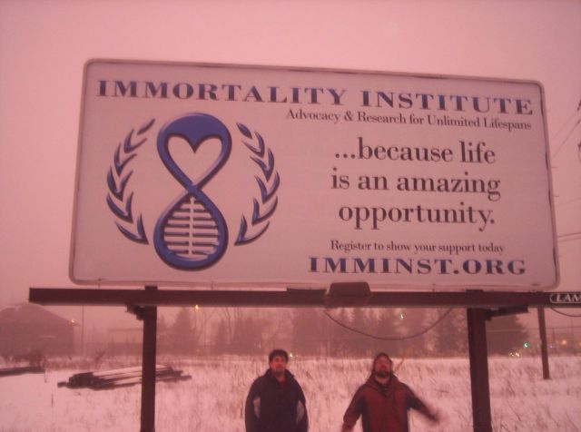 Immortality Institute Advertising in the land of Brick and Mortar