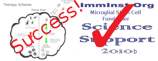 Success - Microglial Stem Cell Fundraiser 2010 - 2011