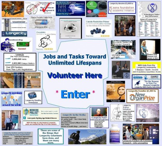 Longecity Volunteer and Accomplishments page A5 Longecity Volunteer and Accomplishments page A5