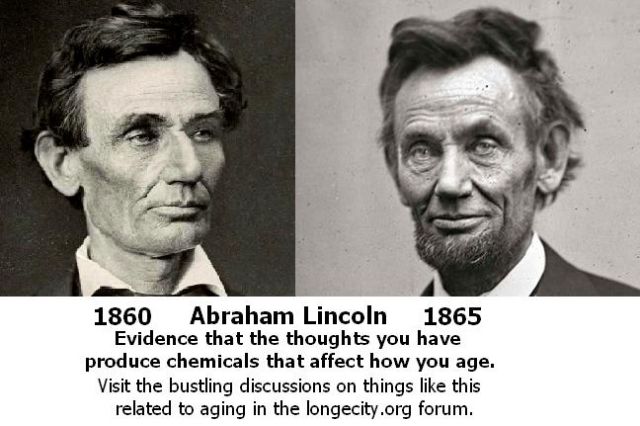 Abraham Lincoln aging stress thoughts chemicals Longecity 1860 1865 Abraham Lincoln aging stress thoughts chemicals Longecity 1860 1865