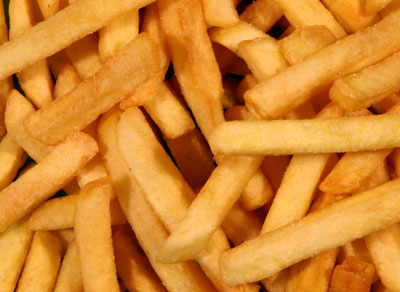 French fries contain dramatically higher amounts of AGEs than boiled potatoes. The deep-frying process together with the sugar that is often added to make fast-food french fries create an environment where AGEs can form a lot more easily.